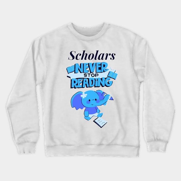 Research scholar researcher - doctorate scholarly phd themed Crewneck Sweatshirt by Rebellious Rose